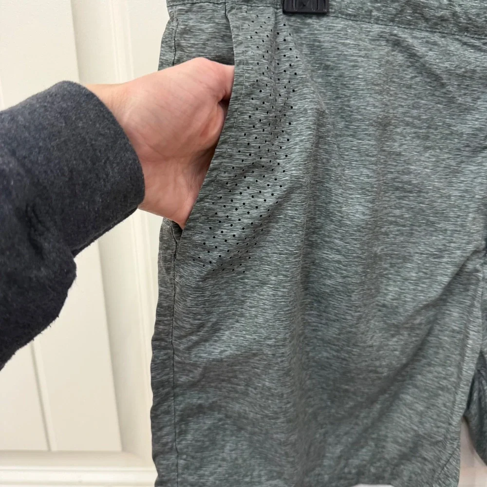 Scotch & Soda Swim Trunks XL Grey Blue Space Dye Hybrid Board Shorts